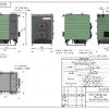 Габаритный чертёж. Котёл водогрейный на дровах и угле 350 кВт КВр-0,35Д