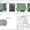Габаритный чертёж. Котёл водогрейный на дровах и угле 600 кВт КВр-0,6Д